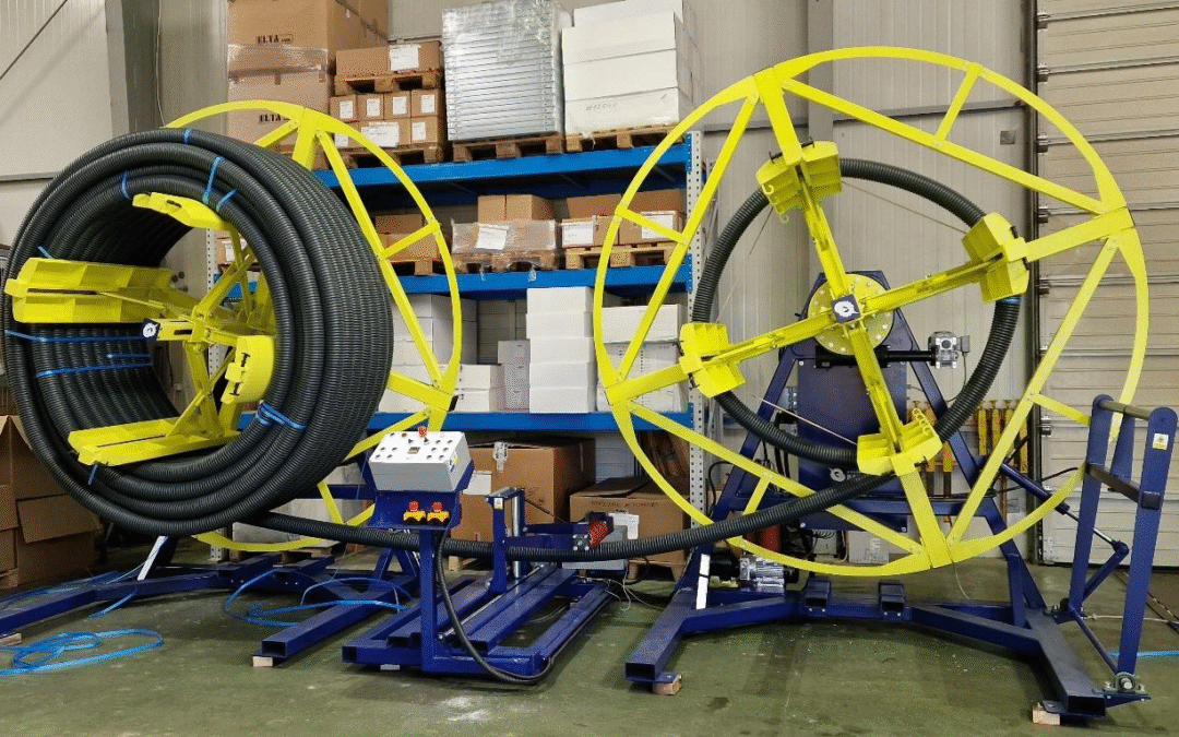 Przewijarka do rur elastycznych